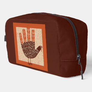 Trousse De Toilette Illustration ludique de dinde de Thanksgiving par 