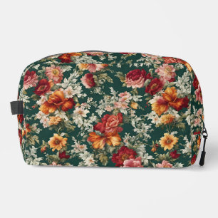 Trousse De Toilette Italien Exquis, Fleurs Délicieuses avec verdure