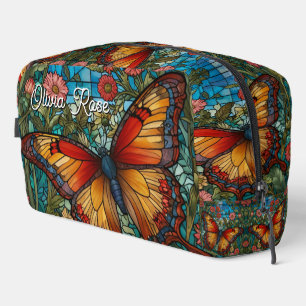Trousse De Toilette Jardin de papillon en verre teinté élégant