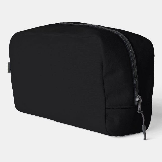 Trousse De Toilette Jet noir couleur solide (Coin droit)