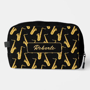 Trousse De Toilette Joueur de saxophone Saxophoniste sur mesure