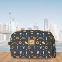 Jovely Dark Grey New York City Motif Monogramme