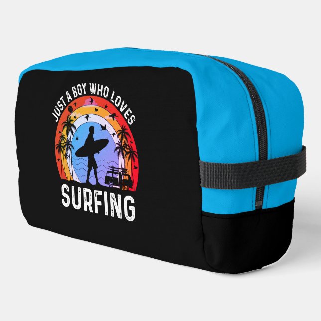 Trousse De Toilette Juste un garçon qui aime surfer (Coin gauche)