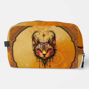 Trousse De Toilette L'élégance décorative : Un portrait d'un chat
