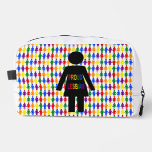 Trousse De Toilette Lesbienne LGBTQ Silhouette et Rainbow Ladies