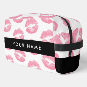 Trousse De Toilette Lèvres Roses, Baiser, Baguette à lèvres, Votre Nom