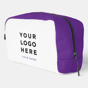 Trousse De Toilette Logo de société violet Nom Instagram Voyage