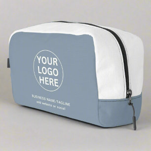Trousse De Toilette Logo et texte promotionnel Dusty Blue Business