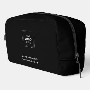 Trousse De Toilette Logo sur mesure noir moderne élégant tendance pour