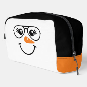 Trousse De Toilette Lunettes de vue visage Snowman Carrosserie Nez
