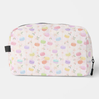 Trousse De Toilette Macaron Floral Pattern in Pastel Colors