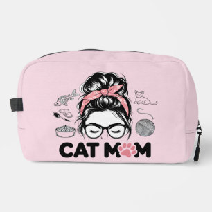 Trousse De Toilette "Maman Chat" Femme Amoureuse de Chats Mignonnes