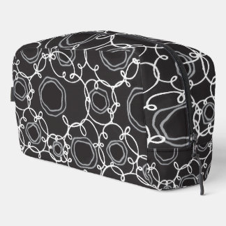Trousse De Toilette Matrice florale abstraite (fusain) Beaux-arts