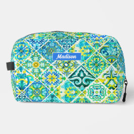 Trousse De Toilette Menthe marine mexicaine tuiles méditerranéennes si