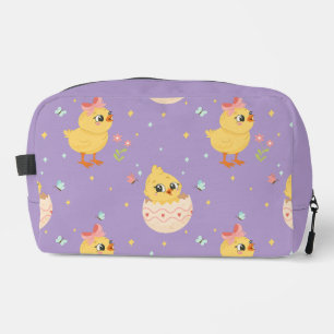 Trousse De Toilette Mignon poussin de Pâques avec motif sans couture d