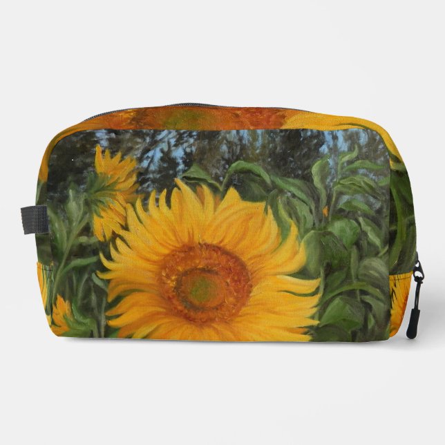 Trousse De Toilette Mochila para deporte con un girasol gigante (Recto)