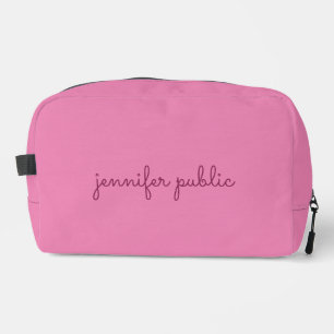 Trousse De Toilette Modèle rose tendance Élégant Nom manuscrit mignon