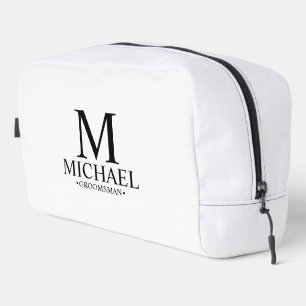 Trousse De Toilette Monogramme et nom du Groomsman personnalisé classi