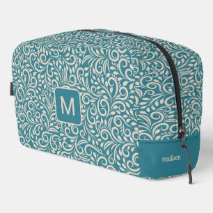 Trousse De Toilette Monogramme et nom personnalisés Motif floral