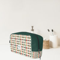 Monogramme Gingham Émeraude Douce