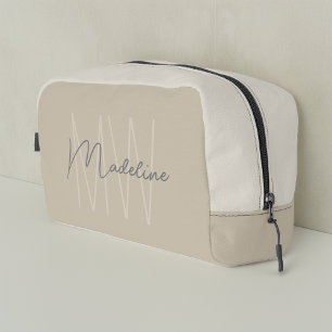 Trousse De Toilette Monogramme minimaliste moderne