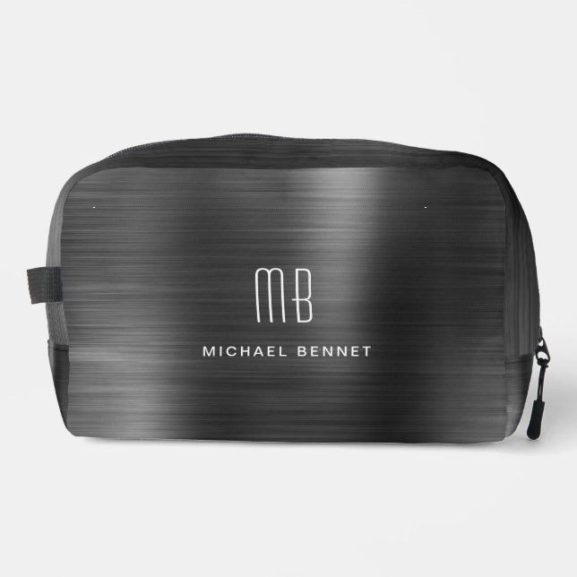 Trousse De Toilette Monogramme moderne noir (Recto)