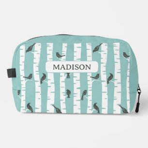 Trousse De Toilette Motif avec oiseaux et arbres