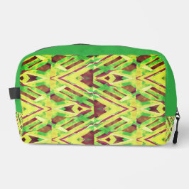 Trousse De Toilette motif Brown et vert