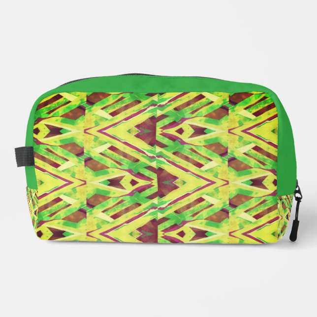 Trousse De Toilette motif Brown et vert (Recto)