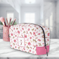 Motif Coquette Cowgirl Féminine Rose Monogramme No