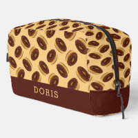 Motif de beignes marron chocolat