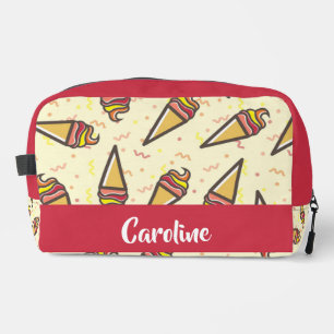 Trousse De Toilette Motif de crème glacée personnalisé