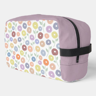Trousse De Toilette Motif de fleurs floues Pastels sur fond blanc
