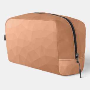 Trousse De Toilette Motif de maillage géométrique dégradé orange