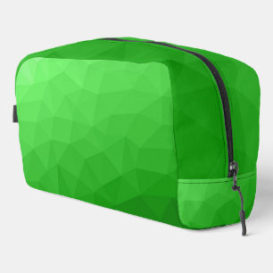 Trousse De Toilette Motif de maillage géométrique dégradé vert clair