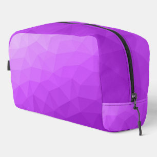 Trousse De Toilette Motif de maille géométrique à dégradé violet