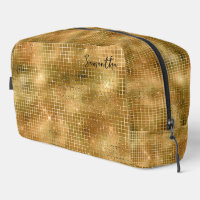 Motif de Parties scintillant de miroirs Gold Disco