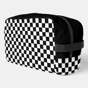 Trousse De Toilette Motif d'échecs À damiers noir et blanc