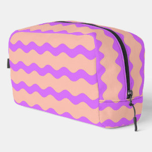 Trousse De Toilette Motif des vagues rose et violet
