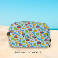 Motif d'icônes de jouets de plage