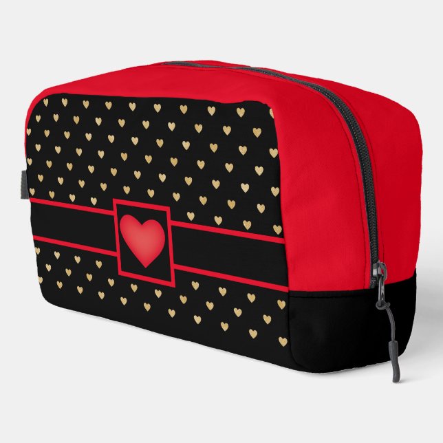 Trousse De Toilette Motif du coeur d'or (Coin droit)