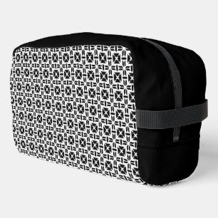 Trousse De Toilette Motif géométrique élégant noir et blanc