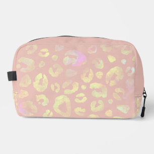 Trousse De Toilette Motif léopard rose métallique