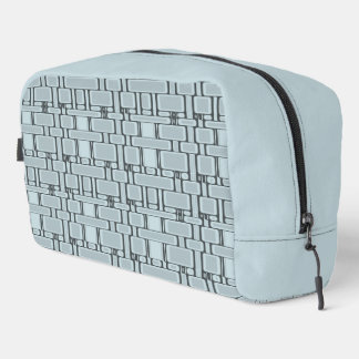 Trousse De Toilette Motif rectangulaire bleu clair neutre