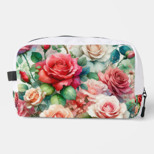 Trousse De Toilette Motif Rose Fantaisiste
