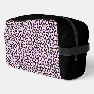 Trousse De Toilette Motif Rpt Effet Léopard Noir & Rose tendance