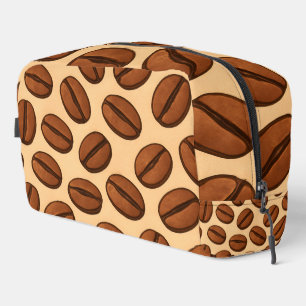 Trousse De Toilette Motif sans couture de grains de café Café Brun C