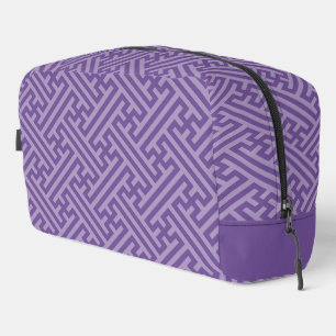 Trousse De Toilette Motif Sayagata, Japonais, Violet et Rose