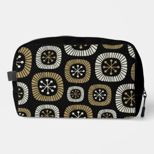 Trousse De Toilette Motif Starburst moderne du milieu du siècle