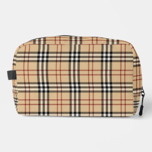 Trousse De Toilette Motif Tartan Écossais